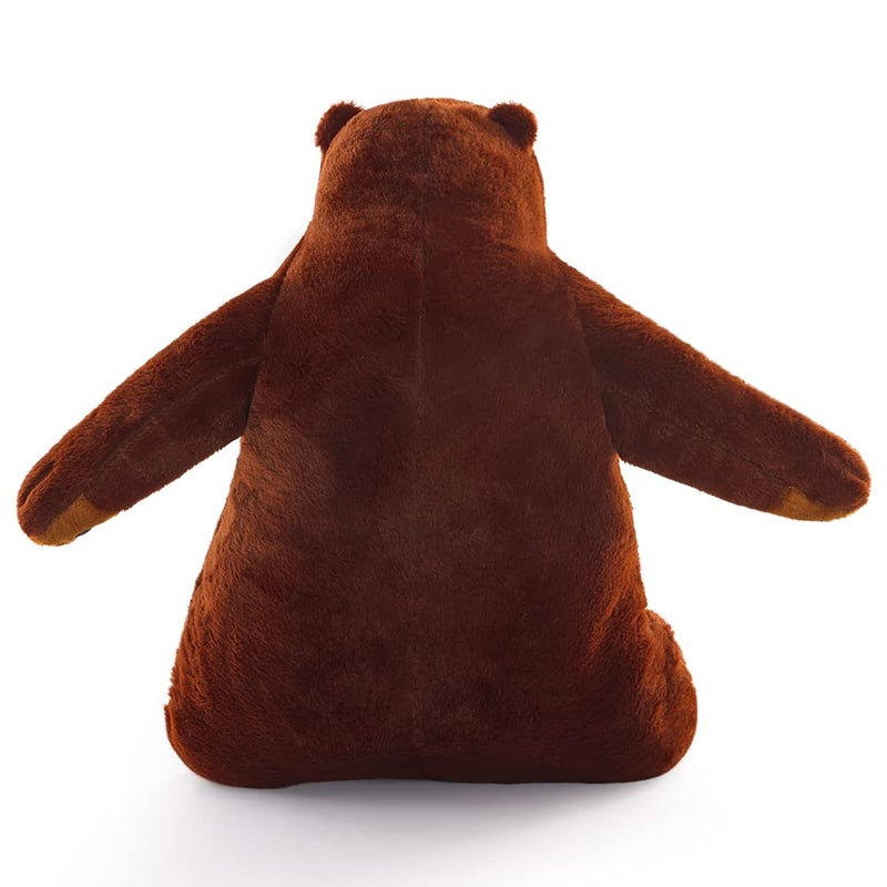 SNOWOLF Djungelskog Bear Giant Simulation 100 cm Bear Toy Stuffed Animal Plush Doll Huge Cuddly Dark Brown Teddy Bear for Home Decoration Valentine's Birthday Gift, 39.3 in/100 cm - Image 3