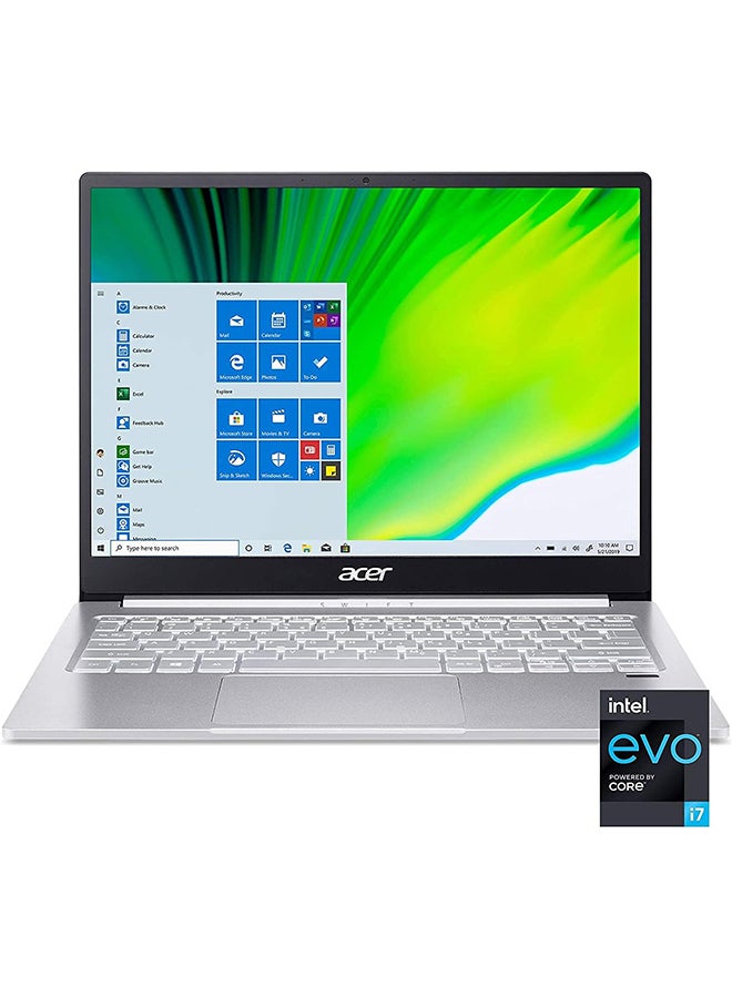 Acer (Upgraded Version) Swift 3 Laptop With 13.5-Inch Display, Core i7-1165G7 Processor/8GB RAM/512GB SSD/Intel Iris Xe Graphics/Windows 11 With Accessories English Silver English Silver - Image 1