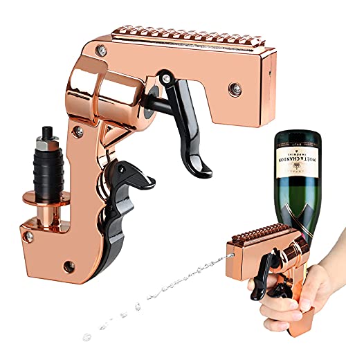 Kenodi Champagne Gun Shooter,Beer Gun Shooter,Alcohol Gun Shooter Bottle Beer Squirt Gun Adjustable Dispenser Red Wine for Party Birthday Christmas - Image 1