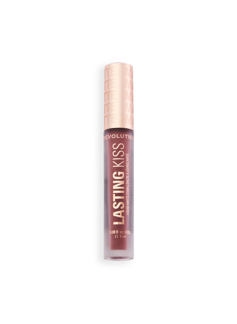 REVOLUTION Makeup Revolution Lasting Kiss Liquid Lipstick – Long-Lasting Matte Sultry Mauve - Image 1