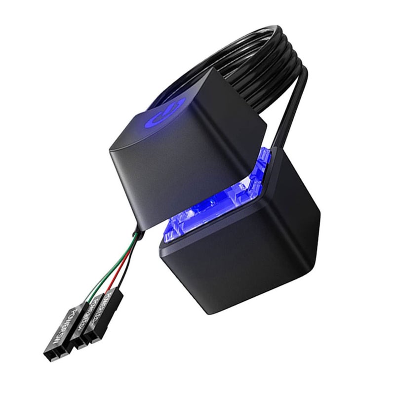External PC Power Switch With LED Indicator 1 65m Extension Cord For Desktop Computer - Image 2