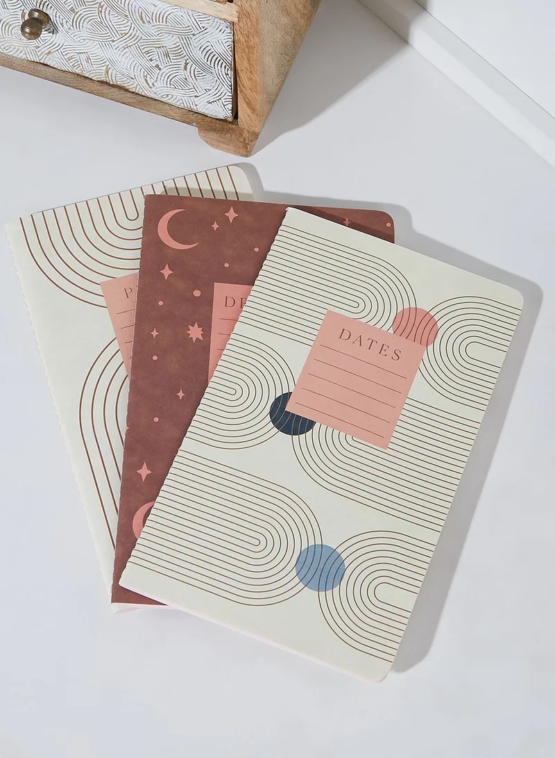 DesignWorks Ink Set Of 3 Planning Notebooks