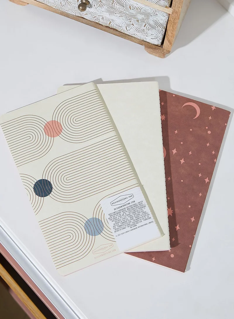DesignWorks Ink Set Of 3 Planning Notebooks