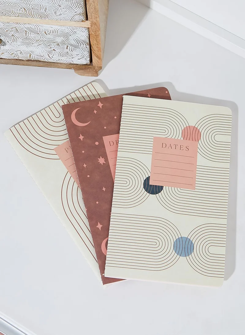 DesignWorks Ink Set Of 3 Planning Notebooks