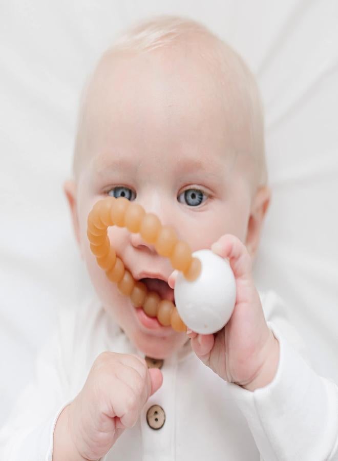 Ryan & Rose Ryan and Rose Cutie Teether Rattle (Rubber Clear) - Image 4