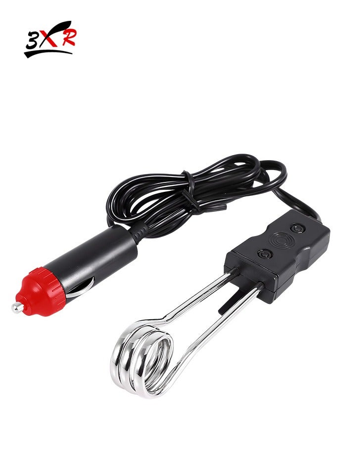 3XR 12V 200W Car Immersion Heater for Hot Beverages – Portable Water Boiler with Cigarette Lighter Plug for Travel, Truck, and Vehicle Use - Image 1