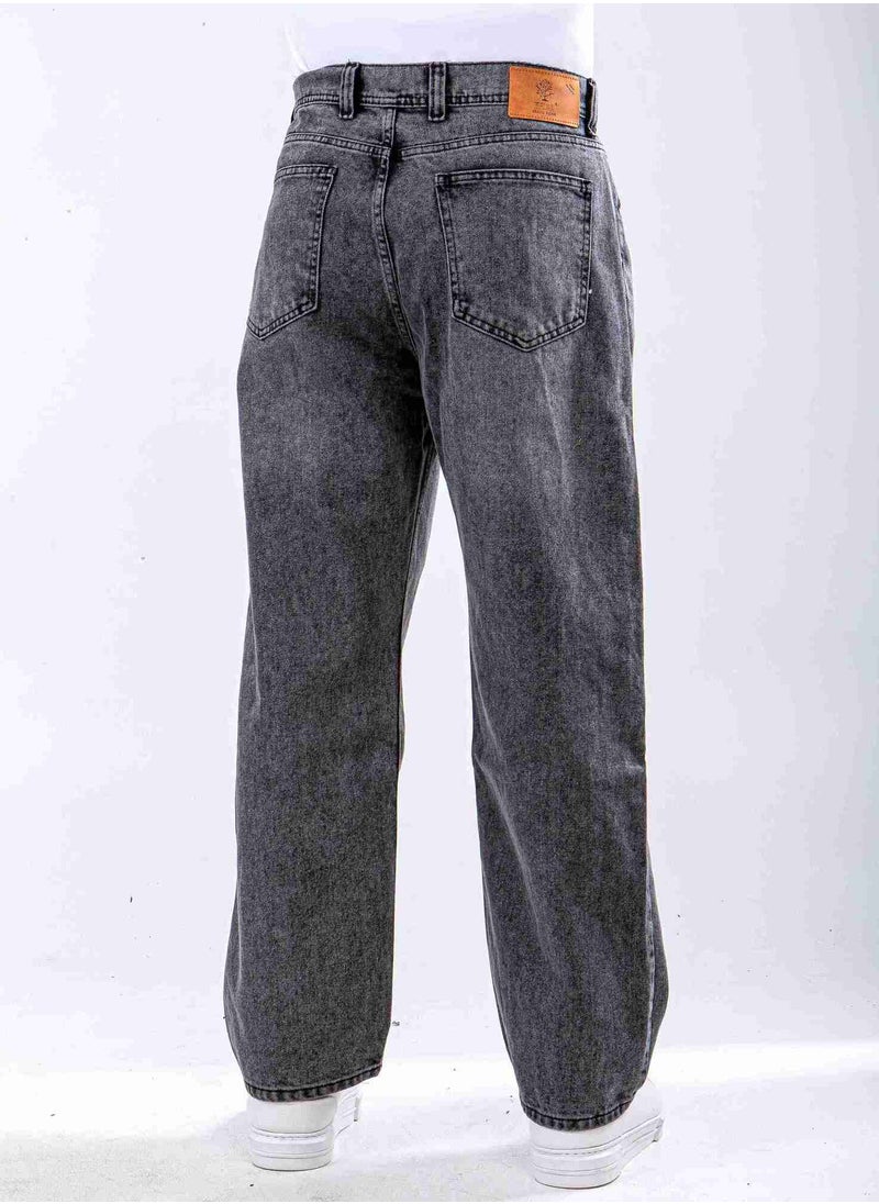 Tree Men`s Jeans Wide Leg Normal Waist Jeans  - Image 2