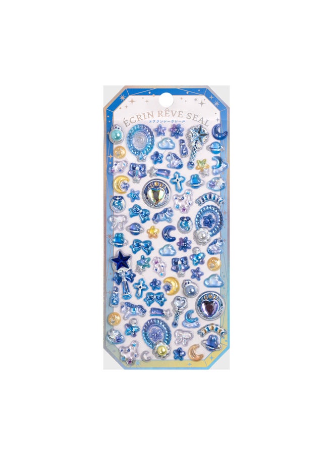 Flash Hot Shimmer Stickers 3d Relief Stickers Solid Children's Cartoon Animal Crystal Phone Case Decorations - Image 1