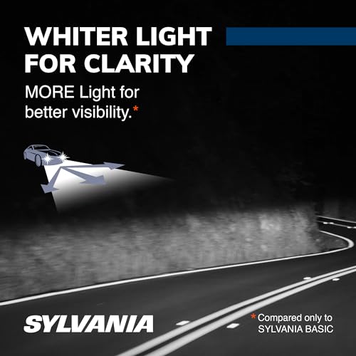 SYLVANIA - 9012 SilverStar - High Performance Halogen Headlight Bulb, High Beam, Low Beam and Fog Replacement Bulb, Brighter Downroad with Whiter Light (Contains 2 Bulbs) - Image 2
