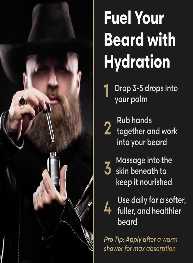 ذا بيرد سترجل معاناة اللحية - زيت اللحية للرجال - مزيج طبيعي لتنعيم وترطيب ونمو لحية صحية - إكسير الفضة السائل الليلي من فايكنغ ستورم - زيت نمو اللحية مناسب للنباتيين (1 أونصة سائلة) - Image 2