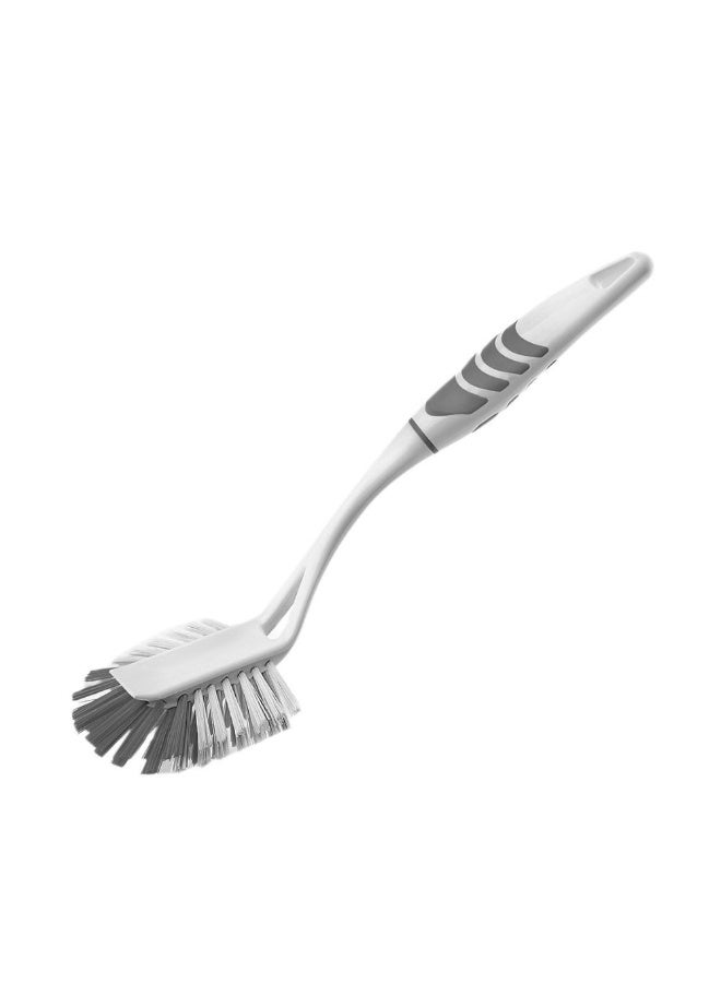 Titiz Plastik فرشاة تنظيف الأحواض والأطباق من لوكس، بمقبض مريح وشعيرات ناعمة ومتينة لتنظيف المطبخ، 29.3 سم، رمادي - Image 1