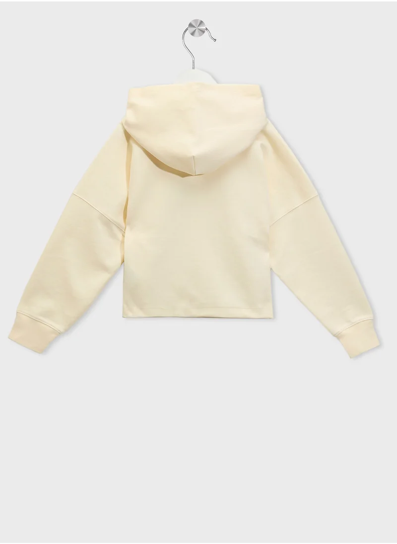 Calvin Klein Jeans Youth Glitter Logo Hoodie