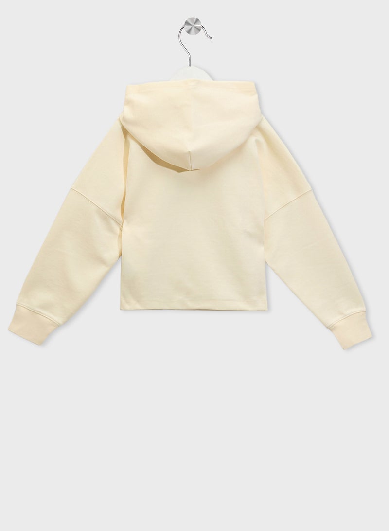 كالفن كلاين جينز هودي بشعار لامع للشباب - Image 2