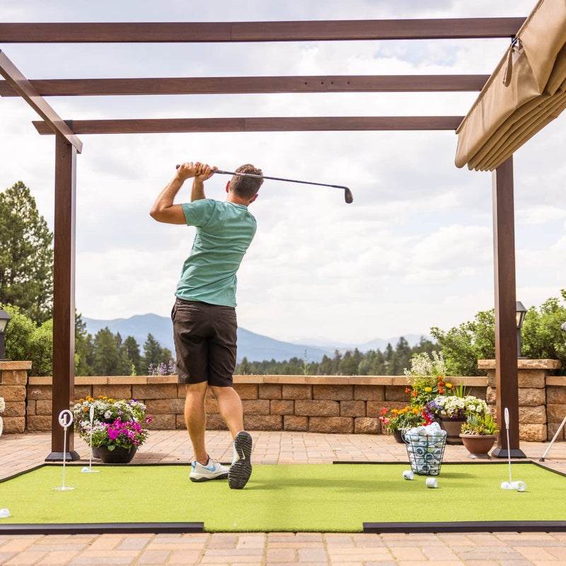 BirdieBall كرات جولف للتدريب من بيردي بول - عبوة 12 كرات جولف محدودة الطيران للتدريب في الفناء الخلفي، أداة تدريب للتدريب في المنزل، إحساس واقعي ودوران - Image 3