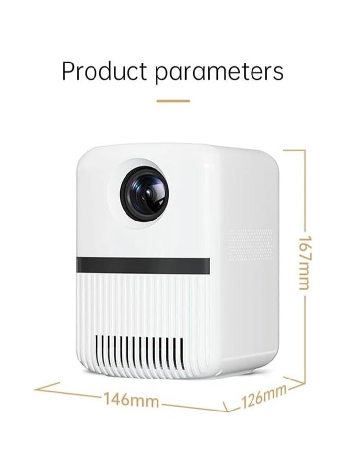 Portable LCD LED Projector Home Theater Wireless Mirroring Lumens Projector In USB In 3.5mm Audio