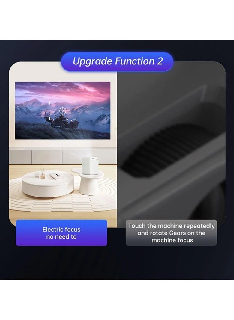 Portable LCD LED Projector Home Theater Wireless Mirroring Lumens Projector In USB In 3.5mm Audio