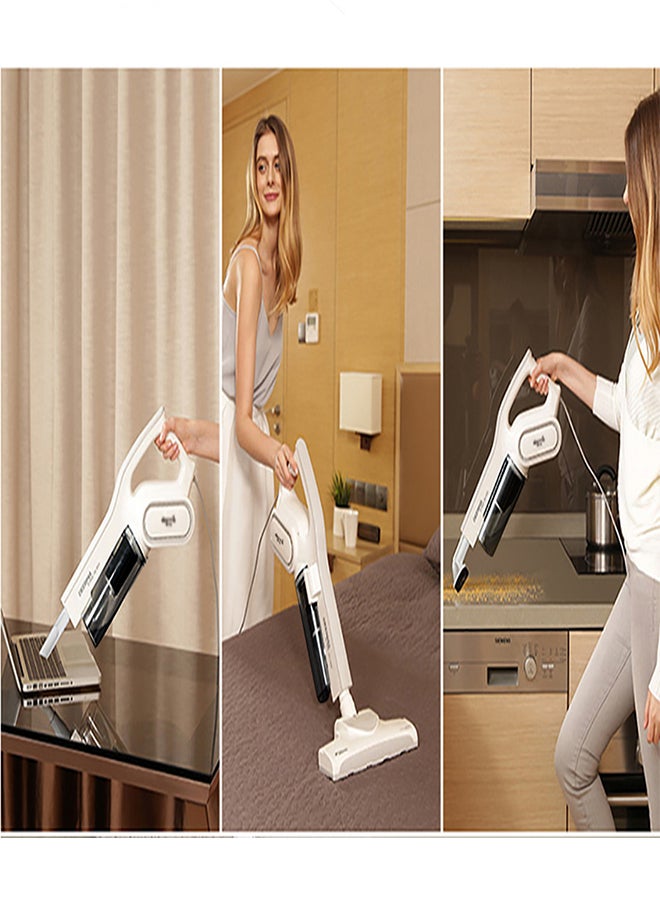 Deerma Ultra-Portable Handheld Vacuum Cleaner – Lightweight Design with Powerful Suction, Whisper-Quiet Operation, Advanced HEPA Filtration System, and 3-Layer Sealed Net Filter for Ultimate Cleaning Efficiency 600 W DX700 White - Image 4