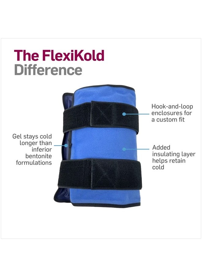 NatraCure FlexiKold Reusable Gel Large Ice Pack with Straps – Cold Compress Gel Cold Pack for Injuries – Flexible Medical Ice Wrap for Back, Shoulders, Legs, Knees, Sciatica, Muscle Pain – Standard  - Image 3