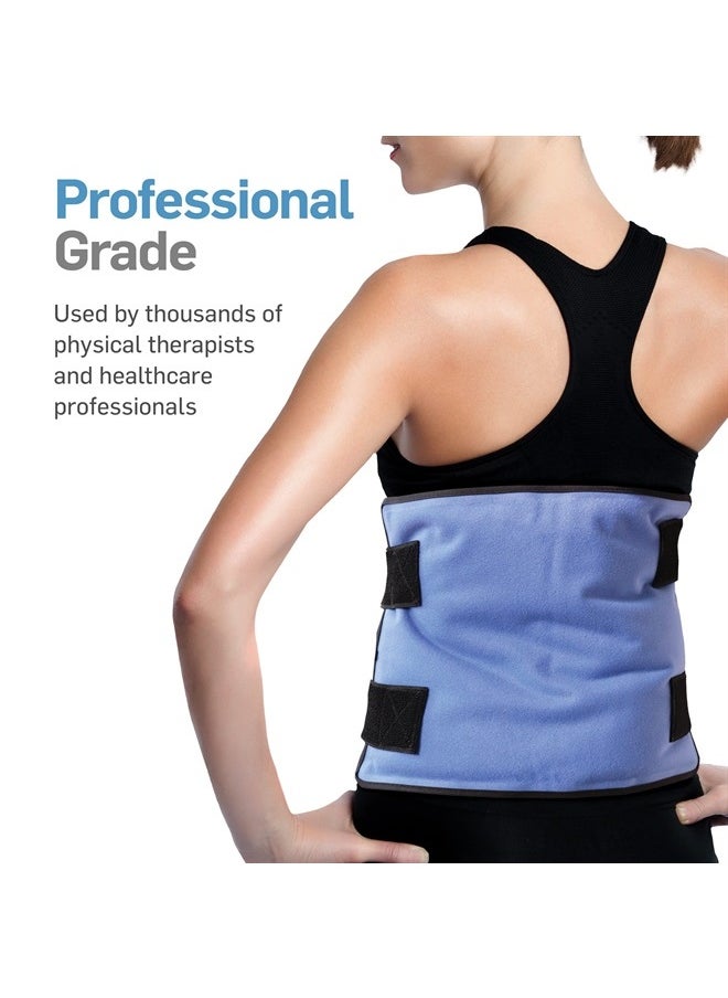 NatraCure FlexiKold Reusable Gel Large Ice Pack with Straps – Cold Compress Gel Cold Pack for Injuries – Flexible Medical Ice Wrap for Back, Shoulders, Legs, Knees, Sciatica, Muscle Pain – Standard  - Image 2