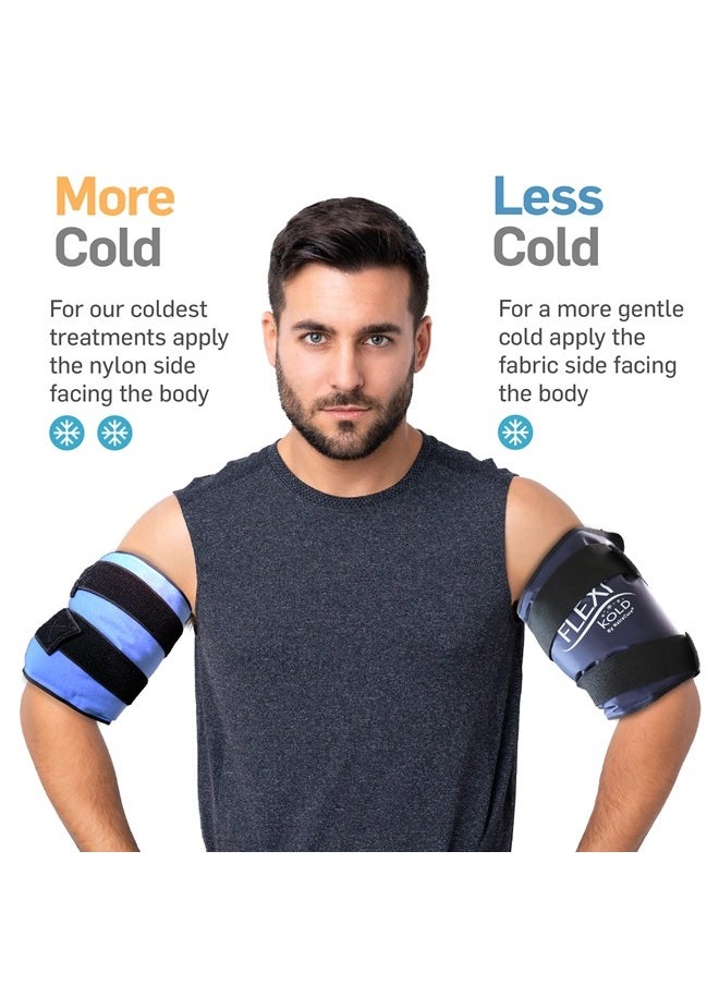 NatraCure FlexiKold Reusable Gel Large Ice Pack with Straps – Cold Compress Gel Cold Pack for Injuries – Flexible Medical Ice Wrap for Back, Shoulders, Legs, Knees, Sciatica, Muscle Pain – Standard  - Image 4