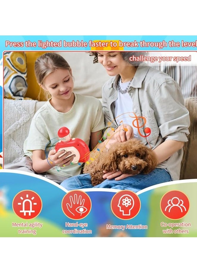 Quick Push Bubbles Game Console, Pop It Toy Electronic Fidget Toys, Popit Electronic Toy, Pop it Console, Quick Push Bubble Game, Speed Push Game Fidget Toys for Kids and Adults