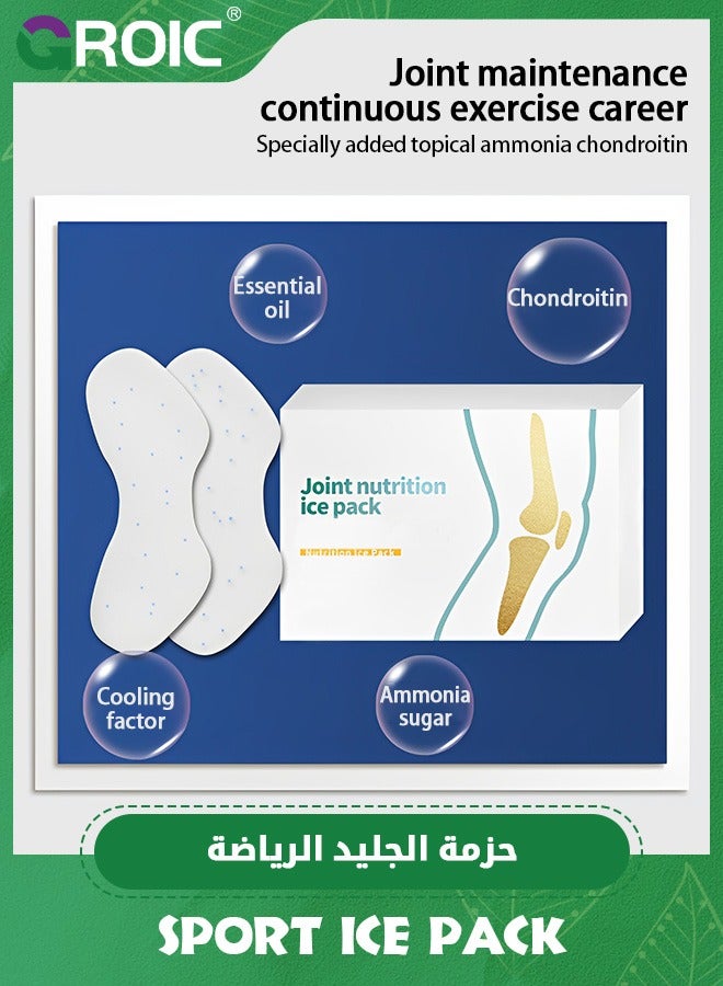 GROIC 6 قطع من أكياس الثلج لتغذية المفاصل، أبرد أكياس الثلج الهلامية، أكياس الثلج للإصابات، العلاج البارد متعدد الأغراض للركبة والذراع والكتف والظهر، أكياس الثلج العلاجية الباردة لتسكين الآلام - Image 5