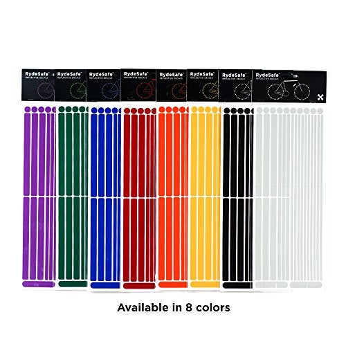 RydeSafe Reflective Decals Multi Stripes Kit Jumbo, Black - Image 2