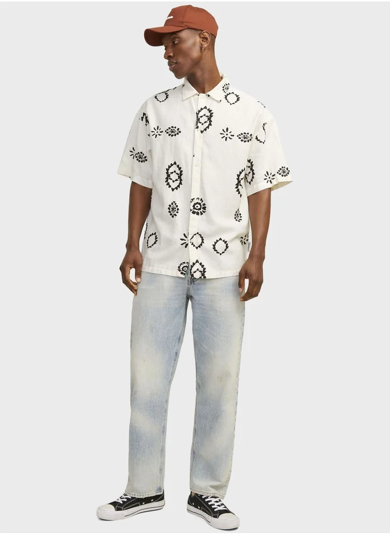 JACK & JONES Jornoto Printed Regular Fit Button Down Shirt