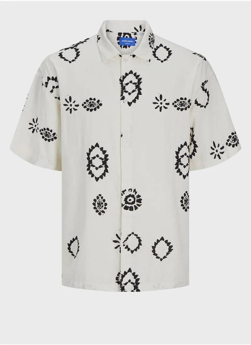 JACK & JONES Jornoto Printed Regular Fit Button Down Shirt