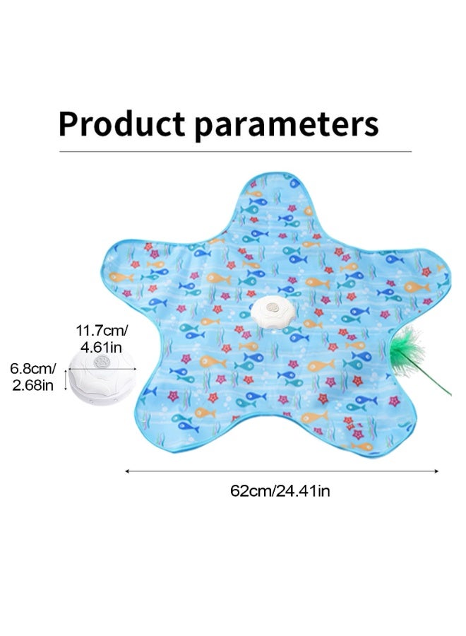 general Cat Toys Interactive, Star-Shaped Chew-Proof Hunting Toy, Three-Speed Play Modes, Teething, Training, Mental Stimulation, and Climbing Fun for Indoor Cats & Kittens, 24.41x24.41x2.68 inches - Image 2