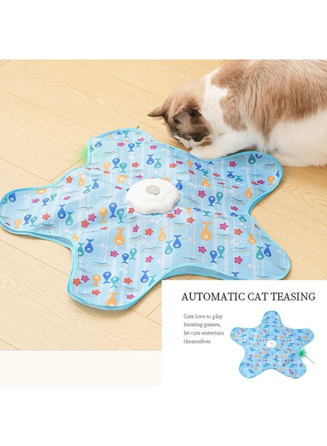 general Cat Toys Interactive, Star-Shaped Chew-Proof Hunting Toy, Three-Speed Play Modes, Teething, Training, Mental Stimulation, and Climbing Fun for Indoor Cats & Kittens, 24.41x24.41x2.68 inches - Image 5