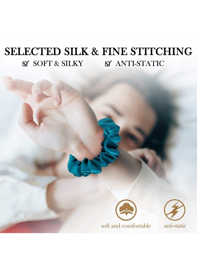 SOBONNY Silk Scrunchies for Women Silk Hair Ties for Sleep and Night 100% Mulberry Silk Scrunchies for Hair Hair Accessories Frizz&Breakage Prevention Better Than Satin Scrunchies-3pack - Image 5