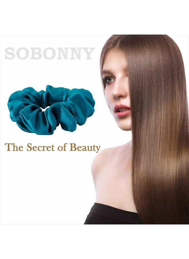 SOBONNY Silk Scrunchies for Women Silk Hair Ties for Sleep and Night 100% Mulberry Silk Scrunchies for Hair Hair Accessories Frizz&Breakage Prevention Better Than Satin Scrunchies-3pack - Image 4