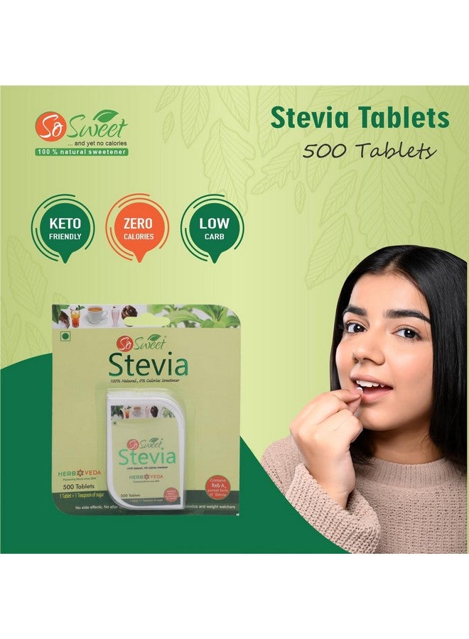 So Sweet مجموعة ستيفيا الحلوة جداً (1 كجم، 250 جرام، 500 قرص) محلي طبيعي خالي من السعرات الحرارية (عبوة من 3)  - Image 3