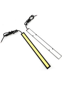 Generic TASWK 4Pcs 12V 17CM Waterproof LED Flip Chips COB DRL Car Daytime Running Lights Stripe (White)  - Image 2