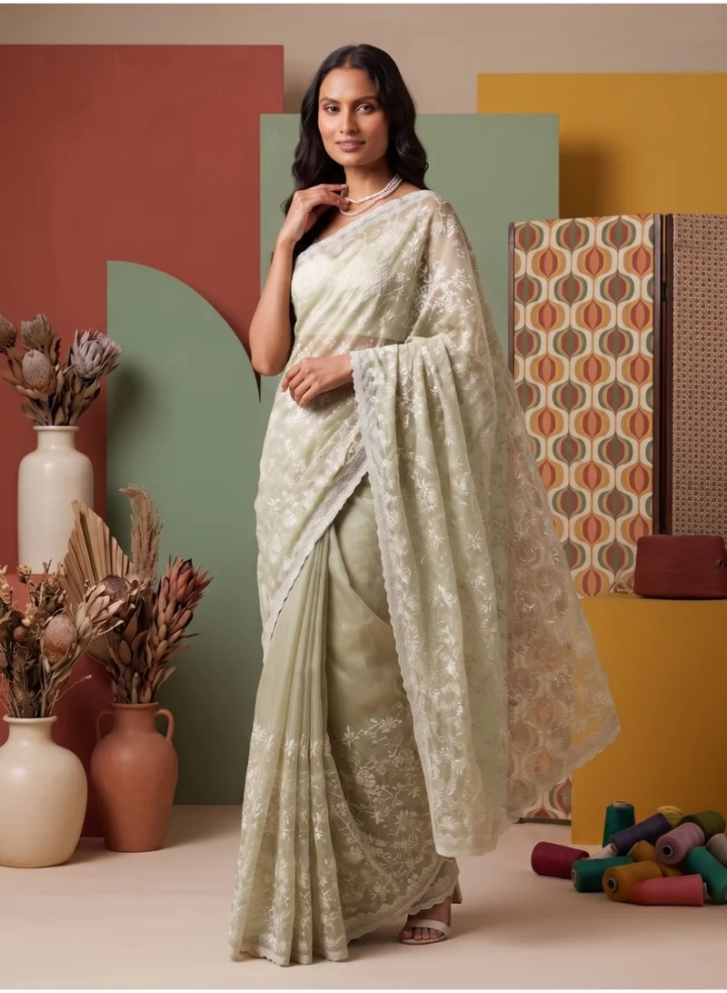 Nool  Dew Tissue Designer Saree with Unstitched Blouse Material for Women | Best Price UAE