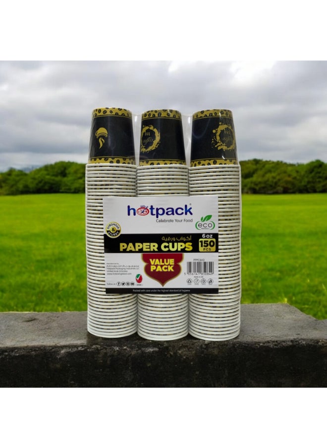 Hotpack - Disposable Paper Cup 150 Pcs - Image 1
