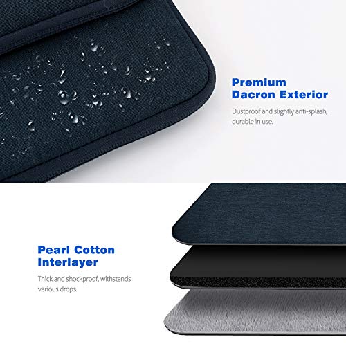 Dadanism 13 Inch Tablet Sleeve Shoulder Bag Carrying Case for iPad Pro 13" M4 2024, iPad Air 13" 2024, iPad Pro 12.9" M2, Galaxy Tab S10+ Plus/S9 FE+/S9+ Plus 12.4", reMarkable Paper Pro 11.8", Indigo - Image 4