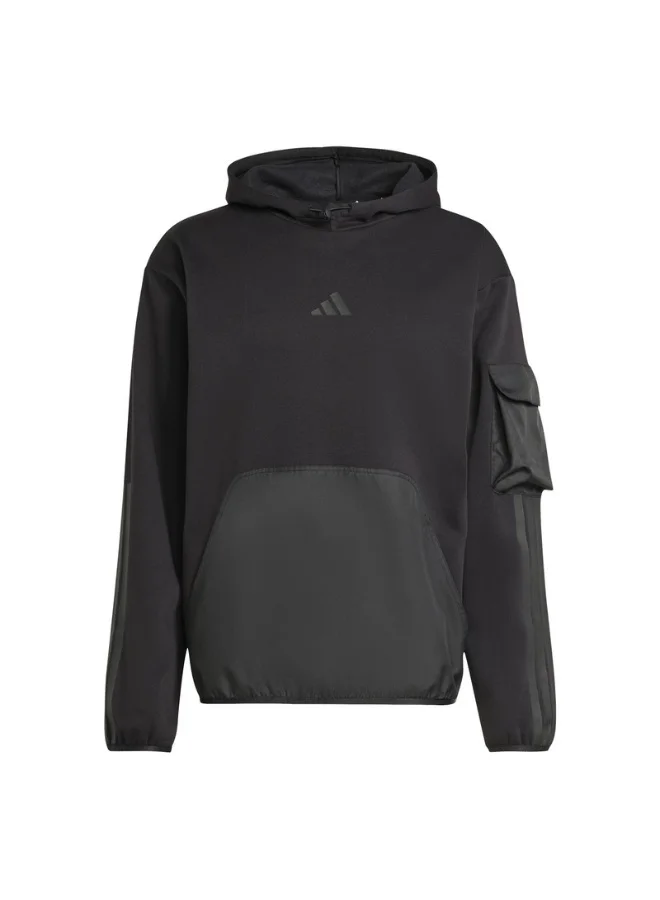 Adidas Adidas M Ct Utility Hd Black Hooded Sweat Sweatshirts For Men