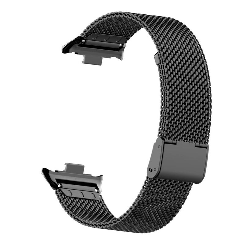 erorex For Xiaomi Smart Band 9 Pro/8 Pro/Redmi Watch 5/4 Milanese Metal Buckle Watch Band(Black) - Image 3
