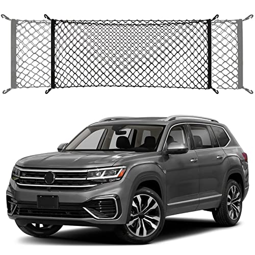 Omocyra Envelope Style Trunk Cargo Net Compatible with Volkswagen Atlas New 2025 2024 2023 2022 2021 2020 2019 2018 2017 Car Rear Nylon Mesh Tailgate Netting - Image 1