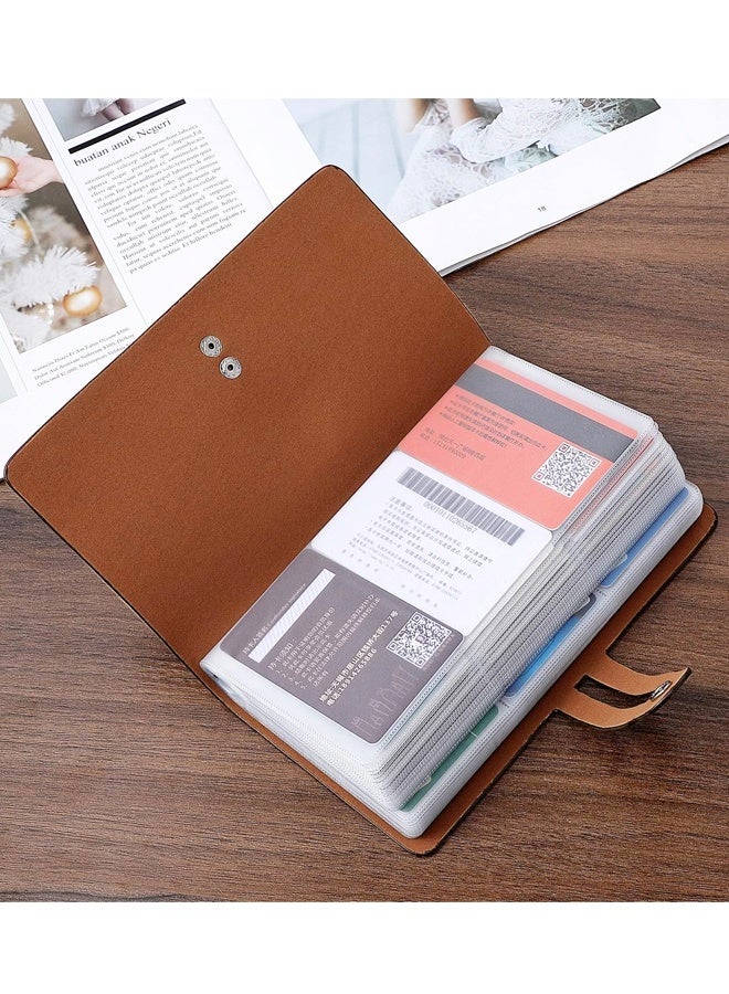 RFID Credit Card Holder Business Card Organizer , with 96 Card Slots Credit Card Protector for Managing Your Different Cards to Prevent Loss or Damage - Image 5