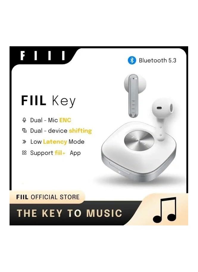 FIIL FIIL Key TWS Wireless global version Bluetooth 5.3 Earphone purre cloction earbuds -white  - Image 4