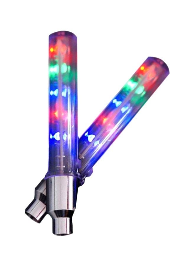 STL 2-Piece LED Wheel Valve Light 10cm, Bike Lights, Bike Lights Set ,Bicycle Lights - Image 1