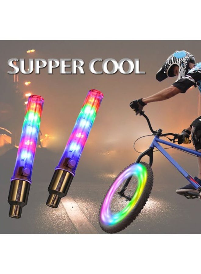 STL 2-Piece LED Wheel Valve Light 10cm, Bike Lights, Bike Lights Set ,Bicycle Lights - Image 2