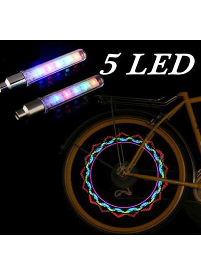 STL 2-Piece LED Wheel Valve Light 10cm, Bike Lights, Bike Lights Set ,Bicycle Lights - Image 3