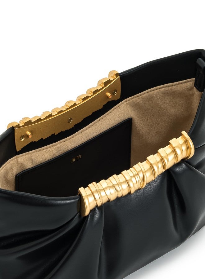 JW PEI حقيبة كلاتش مطوية لييا من جي دبليو بي إي - سوداء - Image 5