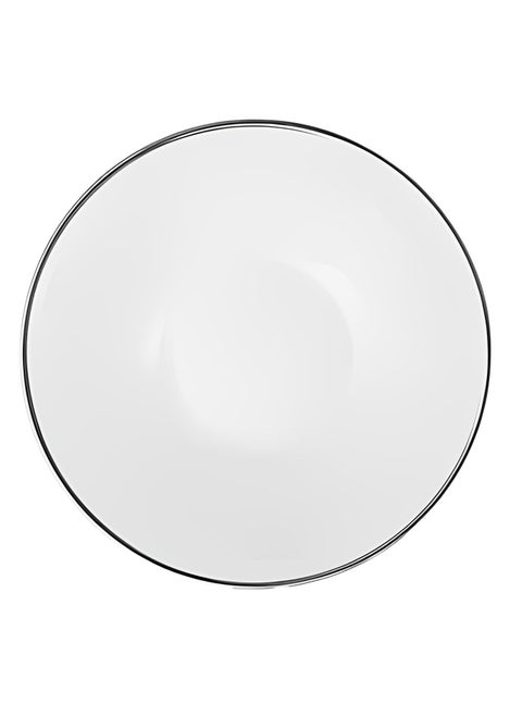 Handmade 2mm Platinum Rim Serving Platters Dinner Plate Fine Porcelain Material