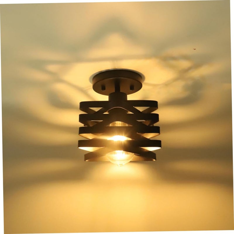 Vintage Flush Mount Ceiling Light Fixture Easy to Clean High Light Output for Kitchen Living Room Hallway - Image 5