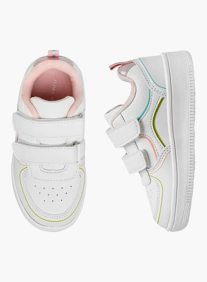 فلورا بيلا من شو إكسبرس سنيكرز بناتي بألواح وإغلاق بشريط لاصق